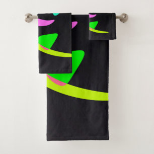 gebogen vormen bad handdoek