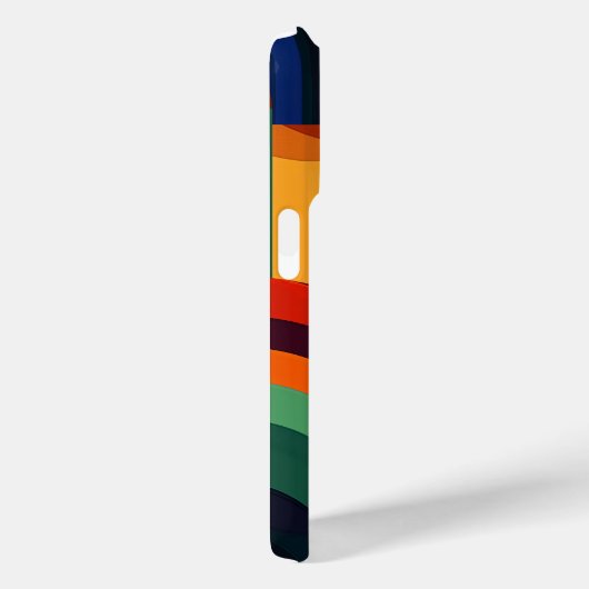 Gebogen vormen in levendige kleuren Case-Mate iPhone case (Achterkant / Rechts)