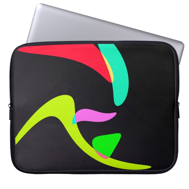 gebogen vormen laptop sleeve (Voorkant)