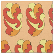 Gebogen vormen omarmen (Geel, Rood, Oranje)
