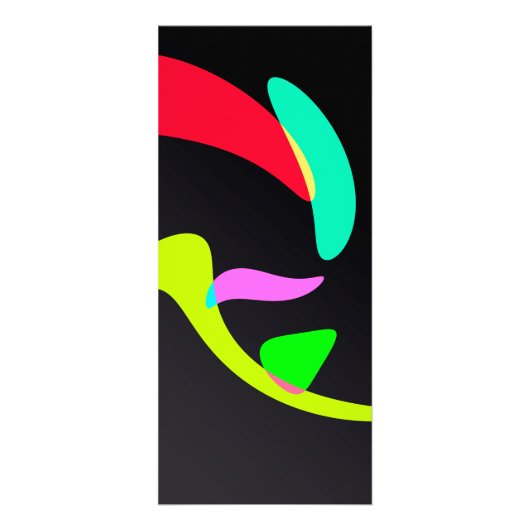 gebogen vormen reclamekaart (Achterkant)