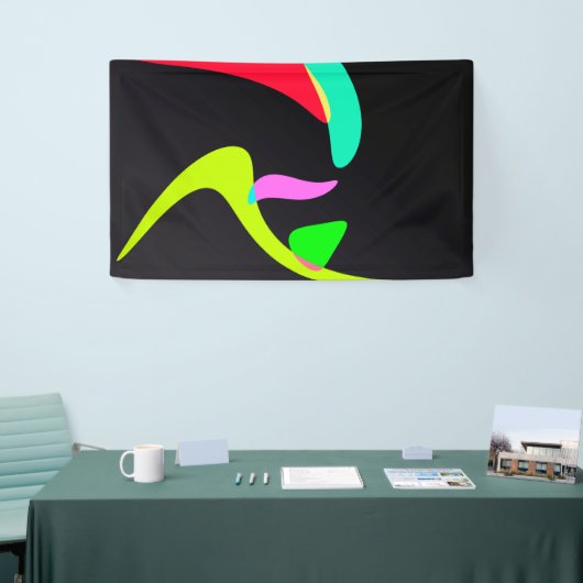 gebogen vormen spandoek (Beurs)