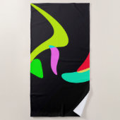 gebogen vormen strandlaken (Voorkant)