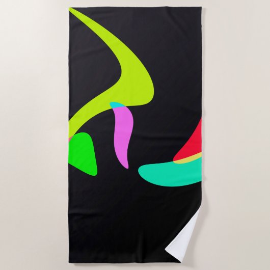 gebogen vormen strandlaken (Voorkant)