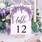 Gebogen Wisteria Branch Bloementuin Trouwen Kaart