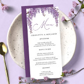 Gebogen Wisteria Branch Bloementuin Trouwen Menu