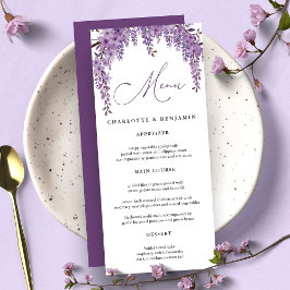Gebogen Wisteria Branch Bloementuin Trouwen Menu
