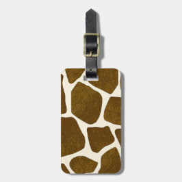 gebold Giraffe Bagagelabel afdrukken