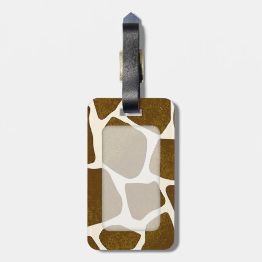  gebold Giraffe Bagagelabel afdrukken (Achterkant verticaal)