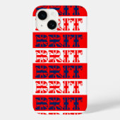 Gebomde "Brit" streep Case-Mate iPhone Case (Achterkant)