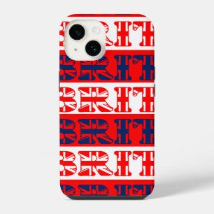 Gebomde "Brit" streep iPhone 14 Hoesje