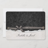 gebonden boog op zwarte damp kaart (Voorkant)