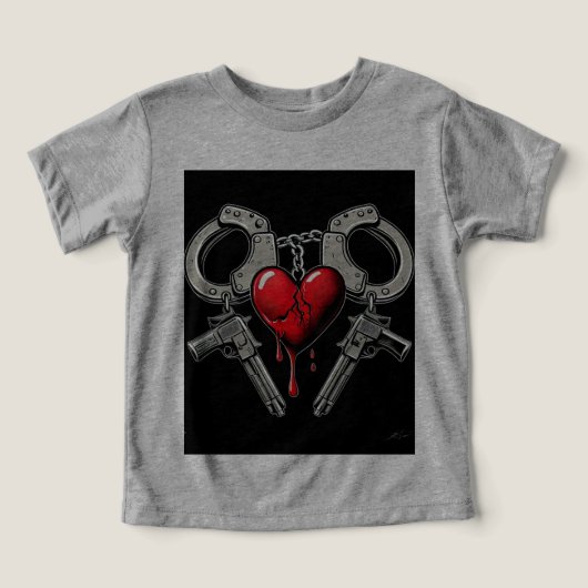 Gebonden door het lot - handboeien en handvuurwap (Design voorkant)