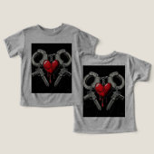 Gebonden door het lot - handboeien en handvuurwap (Ontwerp Voorkant & Achterkant)