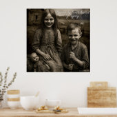 Gebonden door land, geleid door poster (Keuken)