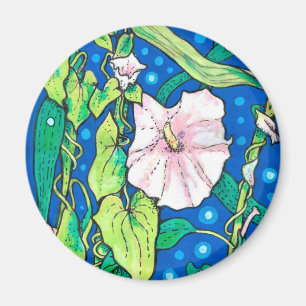 Gebonden riet Zomer Wilde Bloemen Schilderij Magneet