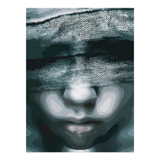 Gebonden visie: gedwongen stilte foto afdruk (Voorkant)