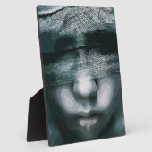 Gebonden visie: gedwongen stilte fotoplaat (Zijkant)