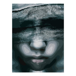 Gebonden visie: gedwongen stilte perfect poster