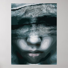 Gebonden visie: gedwongen stilte poster