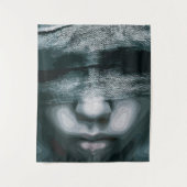 Gebonden visie: gedwongen stilte wandkleed (Voorkant)