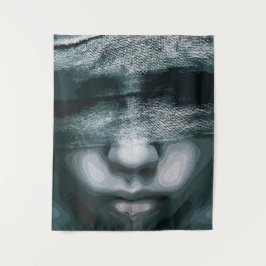 Gebonden visie: gedwongen stilte wandkleed