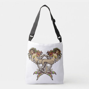 Gebonden Zeemeermin Anker Schoudertas voor Oceaanl Crossbody Tas