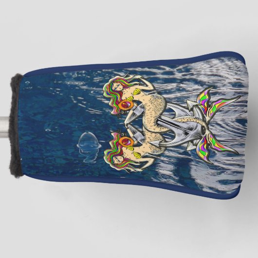 Gebonden Zeemeerminnen - Scheepvaartontwerp voor O Golfheadcover (Voorkant)