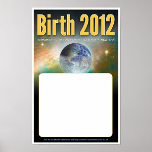 Geboorte 2012 Poster - Blanco