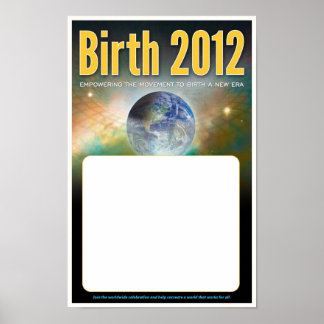 Geboorte 2012 Poster - Blanco