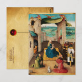 GEBOORTE, AANBIDDING DER WIJZEN door BOSCH Kerstmi Briefkaart (Voorkant / Achterkant)