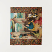 GEBOORTE, AANBIDDING DER WIJZEN door BOSCH Kerstmi Wandkleed (Voorkant)