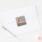 Geboorte aankondiging Baby Foto Stickers (Envelop)