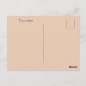 Geboorte aankondiging baby meisje schattig dier Br Briefkaart (Achterkant)