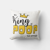 Geboorte aankondiging - De koning van POOP is aang Kussen (Voorkant)
