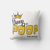 Geboorte aankondiging-De koningin van POOP is aang Kussen (Voorkant)