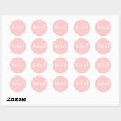 Geboorte Aankondiging Envelop Seal_Girl_Baby! Ronde Sticker (Vel)