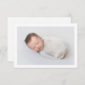 Geboorte aankondiging foto bijlage Kaart (Voorkant / Achterkant)