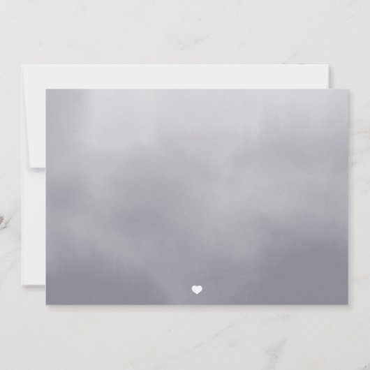 Geboorte aankondiging over de Maan Waterverf Kaart (Achterkant)