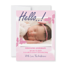 Geboorte Aankondiging Personaliseer Kaart