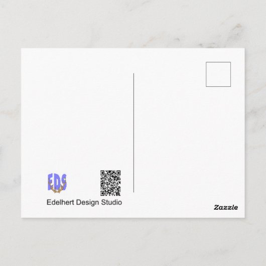 Geboorte Aankondiging Stork & Baby DIY Briefkaart (Achterkant)