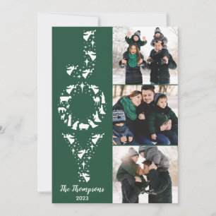 Geboorte Afbeelding Kerst Kaarten, JOY Christelijk Feestdagenkaart