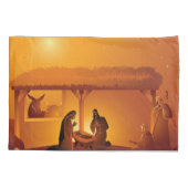 Geboorte Baby Jesus Mary Joseph Christmas Kussensloop (Achterkant)