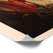 Geboorte Baby Jesus & Mary Verlichte Kunst Poster (Hoek)