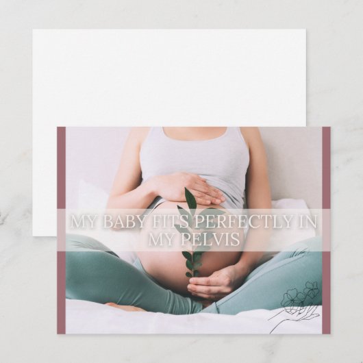 Geboorte Bevestiging Kaart (Voorkant / Achterkant)