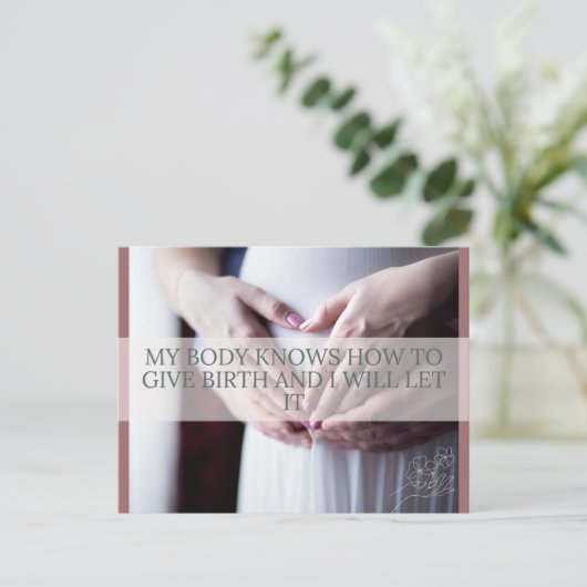 Geboorte Bevestiging Kaart (Staand voorkant)