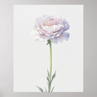 Geboorte Bloem Januari Anjer Poster
