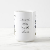 Geboorte Bloem JULI Verjaardag Larkspur Koffiemok (Center)