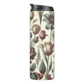 Geboorte Bloem Maand Juni Roos gepersonaliseerd Thermosbeker (Geroteerd rechts)