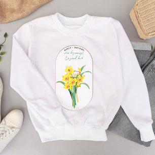Geboorte Bloem Maand Maart Verjaardag Daffodil Trui
